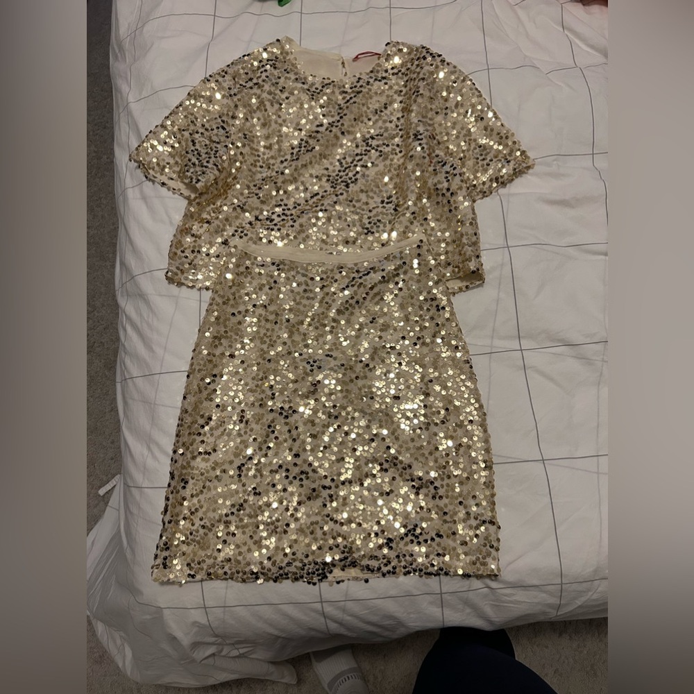 Sequin skirt set